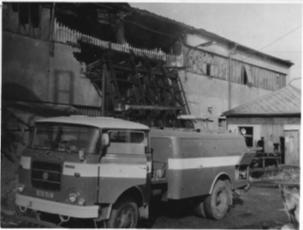 Zásah u požáru VČDZ 1979 s vozidlem CAS 25 Škoda RT 706